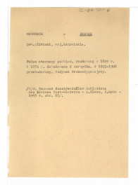 wypis w Bau-und Kunstdenkmaler Schlesiens des Kreises Tost-Gleinitz - E.Kloss, H. Rode - 1943 r. strona 63/, skan 1
