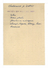 wypis z Kwestionariusz Ministerstwa Kultury i Sztuki z 1957 r. , skan 1