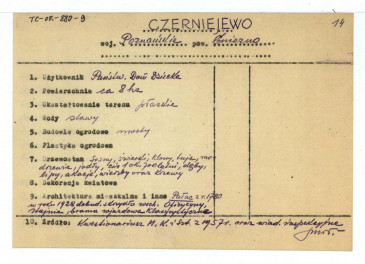 wypis z Kwestionariusz Ministerstwa Kultury i Sztuki z 1957 r. , skan 1