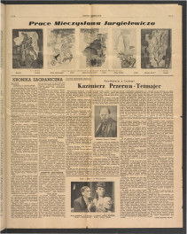 fragment czasopisma „Nowiny Literackie” nr 35/1947 (s. 3-6) zawierający m.in. tekst autorstwa Jana Wagnera pt. Et in Arcadia ego… dotyczący miejscowego założenia pałacowo-parkowego, skan 3