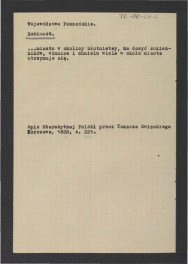 wypis z Święcki Tomasz, Opis starożytnej Polski, Warszawa 1828, s. 221   , skan 1