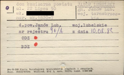 dom komisarza powiatu, skan 1