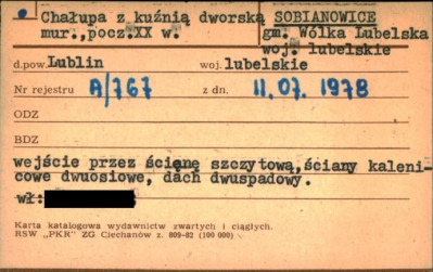 chałupa z kuźnią dworską, skan 1