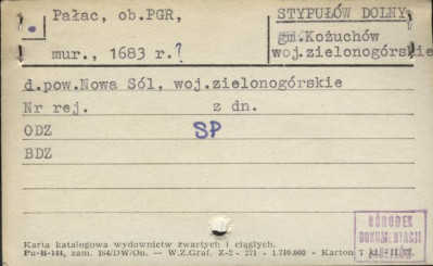pałac, ob. PGR, skan 1
