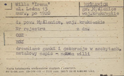 willa Irena, skan 1