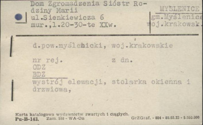 dom zgromadzenia Sióstr Rodziny Marii, skan 1