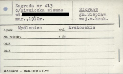 zagroda, piwniczka ziemna, skan 1