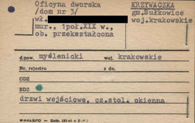 oficyna dworska, ob. dom, skan 1