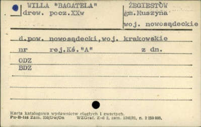 willa Bagatela, skan 1