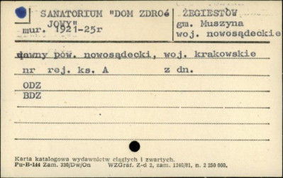 sanatorium Dom Zdrojowy, skan 1