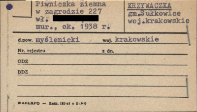 piwniczka ziemna w zagrodzie, skan 1