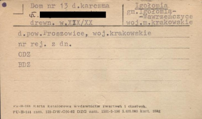 karczma, ob. budynek mieszkalny, skan 1