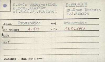 dwór Gorczyńskich, skan 1