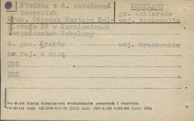 stodoła z d. zabudowań dworskich, skan 1