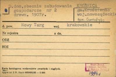 dom, obecnie zabudowania gospodarcze, skan 1