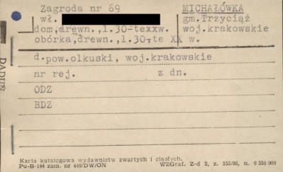zagroda - dom, obórka, skan 1