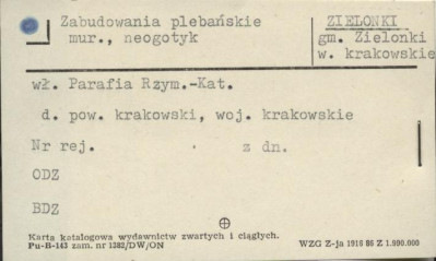 zabudowania plebańskie, skan 1