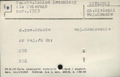 Państw. Zakład Leczniczy dla Zwierząt, skan 1