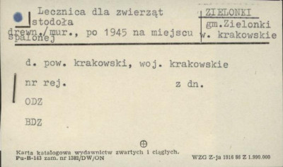 lecznica dla zwierząt stodoła, skan 1