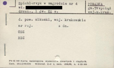 spichlerzyk w zagrodzie, skan 1
