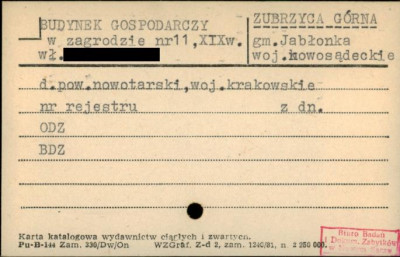 budynek gospodarczy w zagrodzie, skan 1