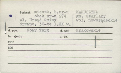 budynek mieszk. b. n-ru obok n-ru 274, skan 1