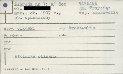 dom w zagrodzie, ob. opuszczony, skan 1