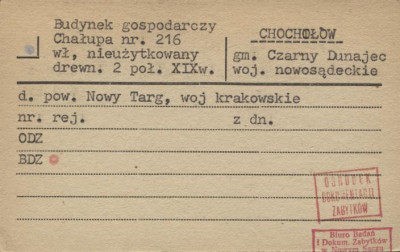 budynek gospodarczy, chałupa, skan 1