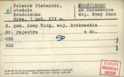 stodoła - folwark plebański, skan 1