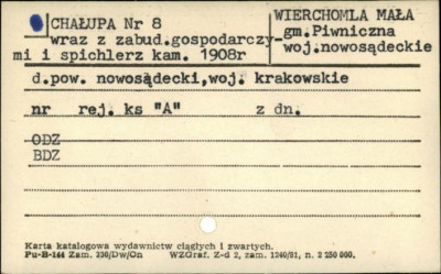 chałupa wraz z zabud. gospodarczymi i spichlerzem, skan 1