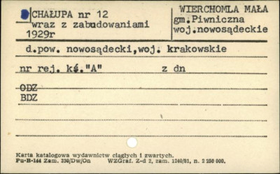chałupa wraz z zabudowaniami, skan 1