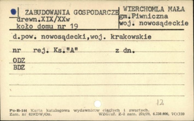 zabudowania gospodarcze koło domu, skan 1
