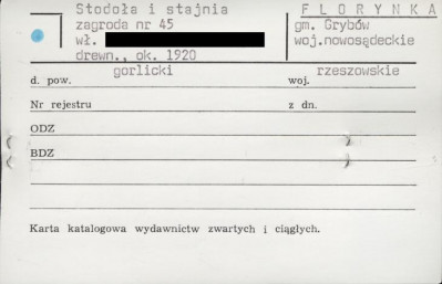 stodoła i stajnia, zagroda, skan 1