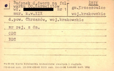 dwóru - folwark oo. karmelitów, skan 1