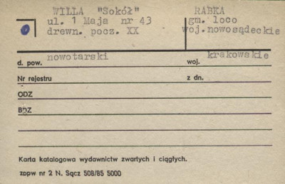 willa Sokół, skan 1