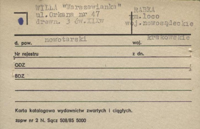 willa Warszawianka, skan 2