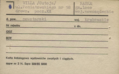 willa Ostoja, skan 2
