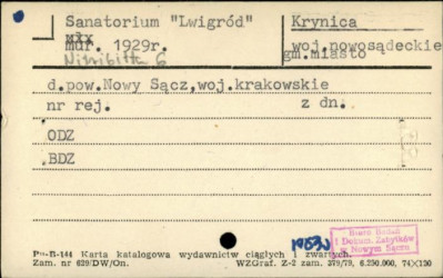 sanatorium Lwigród, skan 1