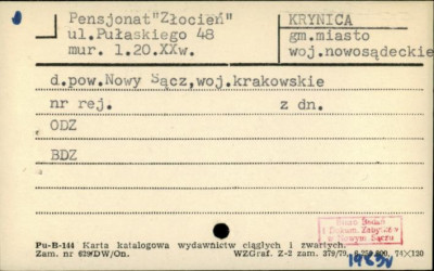 pensjonat Złocień, skan 1