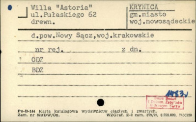willa Astoria, skan 1