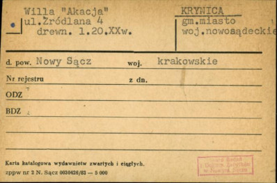 willa Akacja, skan 1