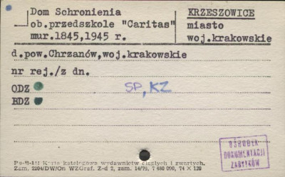 dom schronienia ob. przedszkole Caritas, skan 1