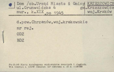 dom ob. Urząd Miasta i Gminy, skan 1