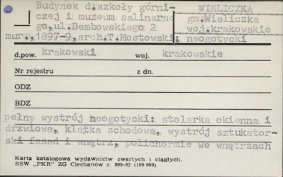 budynek d. szkoły górniczej i muzeum salinarnego, skan 1