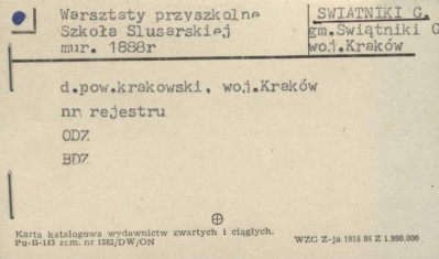 warsztaty przyszkolne Szkoy Ślusarskiej, skan 1