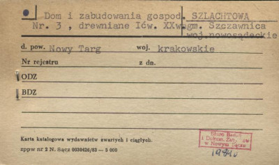 chałupa i zabudowania gospodarcze, skan 1