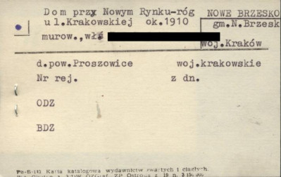 dom przy nowym rynku - róg ul. Krakowskiej, skan 1
