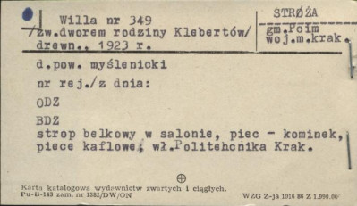 willa (zw. dworem rodziny Klebertów), skan 1