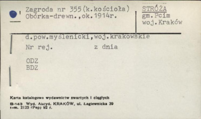 obórka - zagroda, skan 1