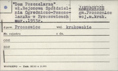 Dom Pszczelarza, skan 1